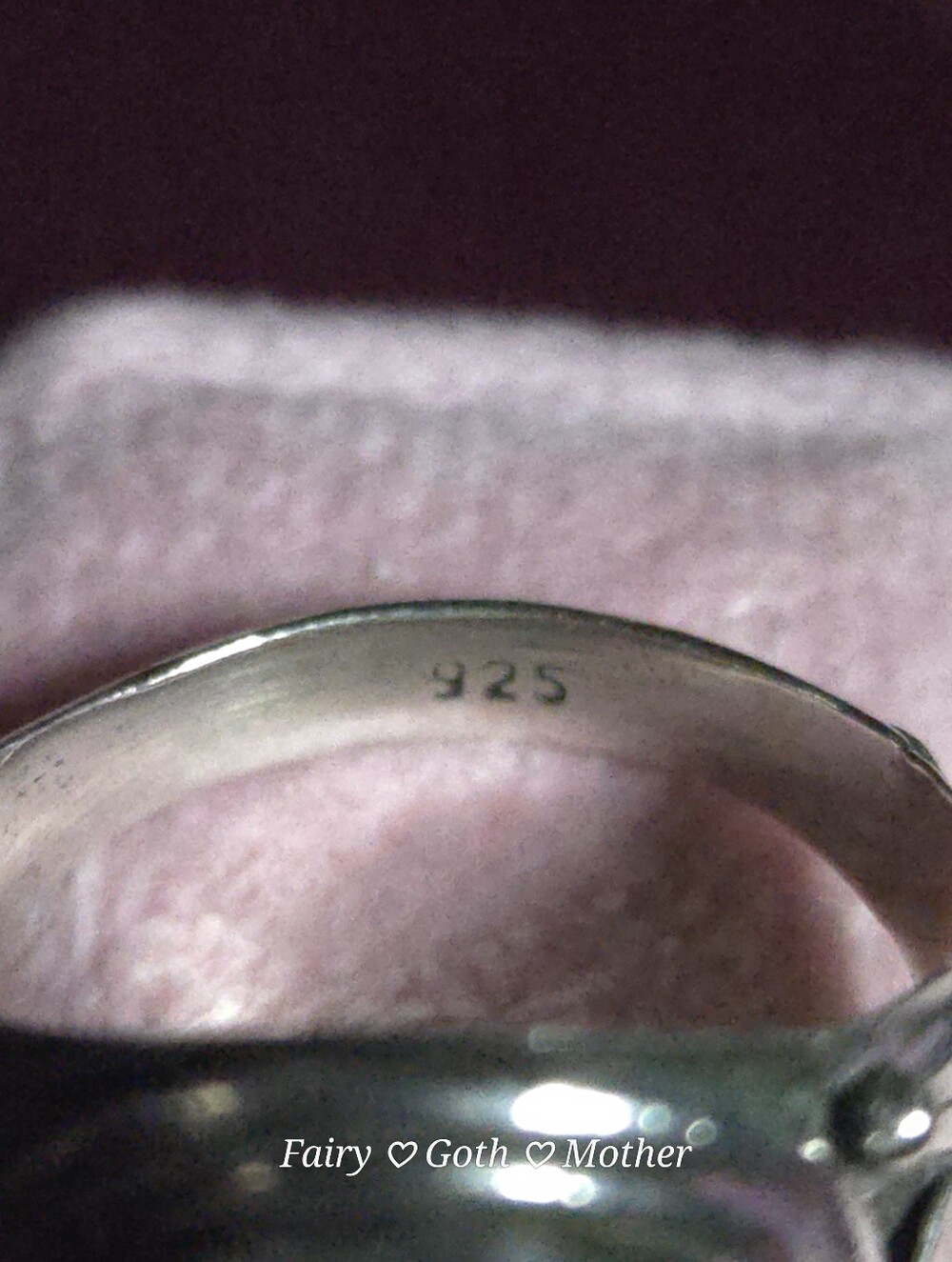 Vintage Sterling Silver 7ct Rainbow Moonstone Leaf Statement Ring Sz 8 - Picture 7 of 9